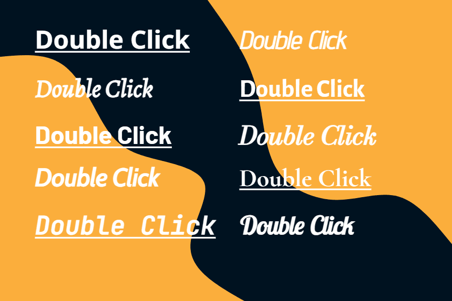 Customizable banner background example